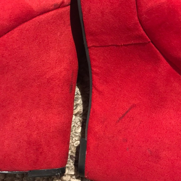 5 Inch Red Wedges Size 8 - Picture 8 of 8